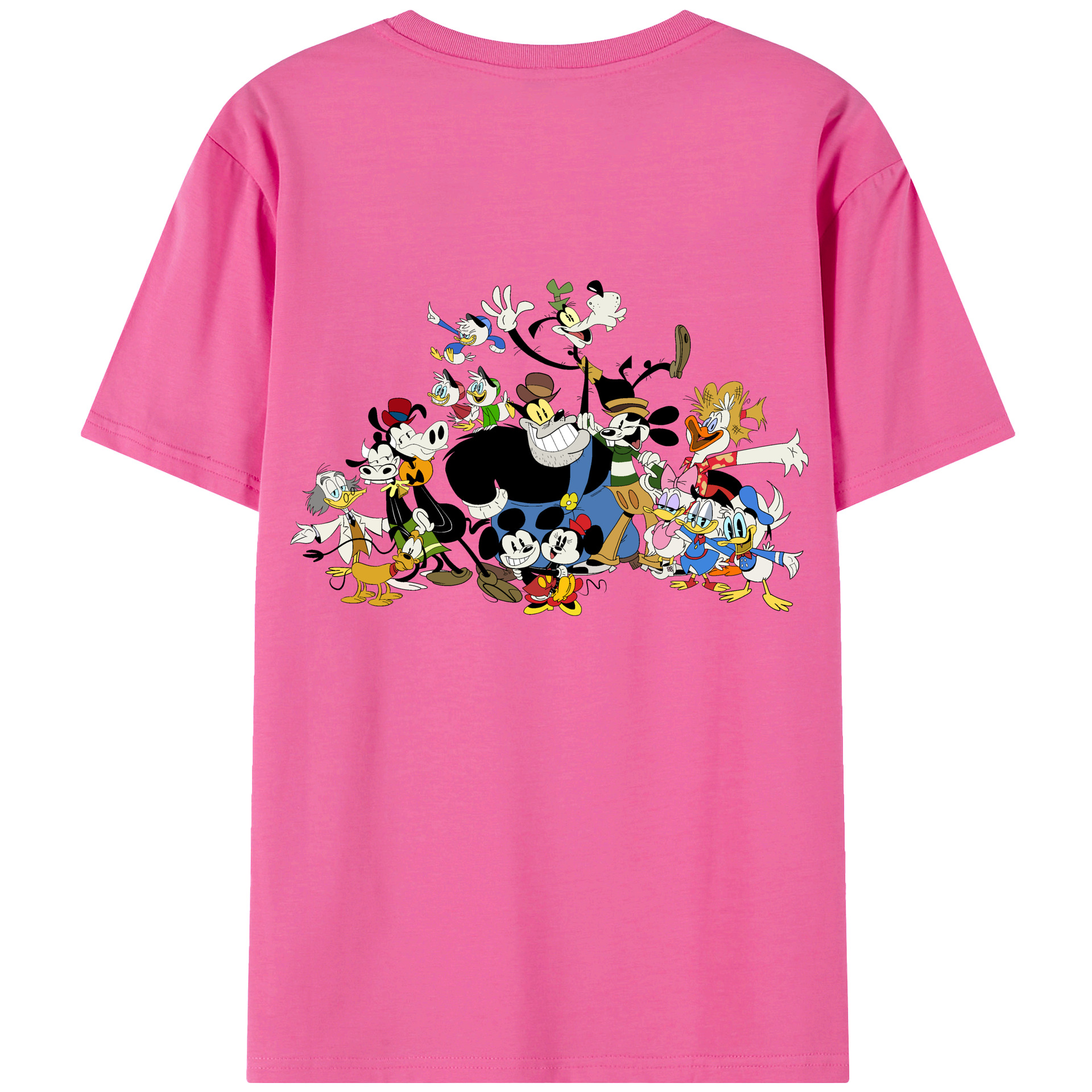 （画像用） ミッキーマウス Mickey Mouse レディース半袖Tシャツ(バックプリント)
